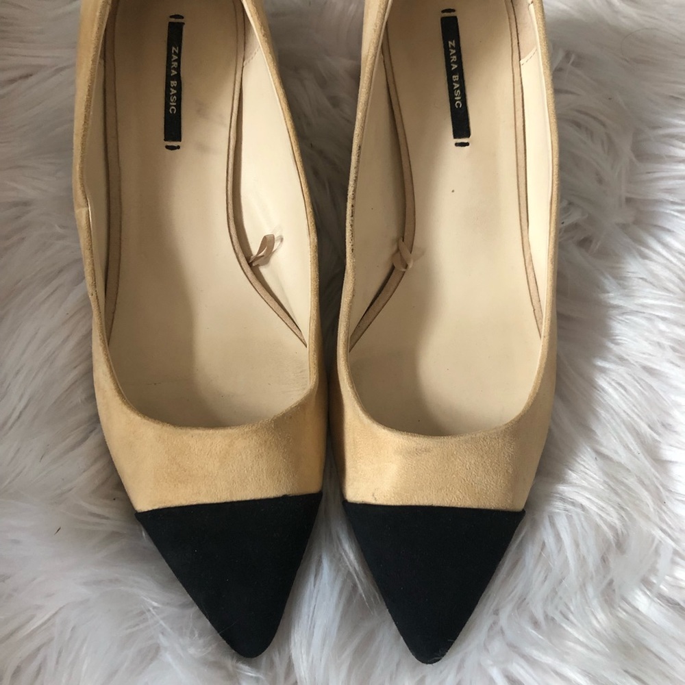 Chanel Look-Alike, Two-toned block heels